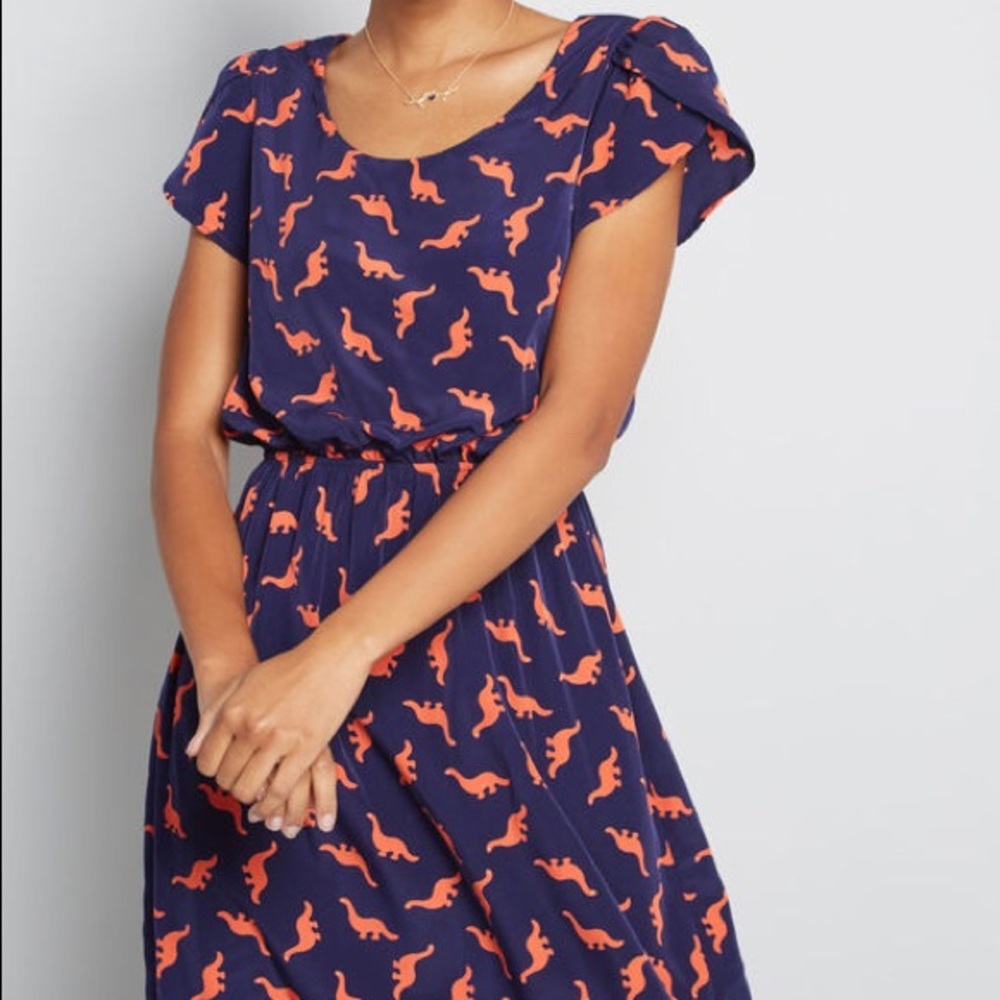 ModCloth Dino My Gosh dress in dinosaurs!